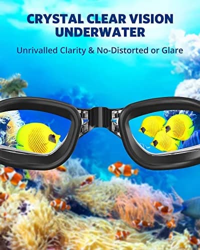 Aegend Clear 2 Pack Swimming Goggles | Anti-Fog UV Protection Wide Vision thumbnail 7