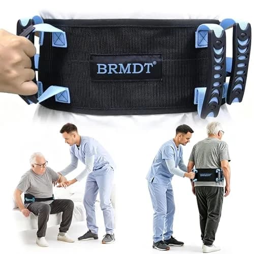 BRMDT Gait Belt for Seniors 31.5-54in | Adjustable Safety Belt with Handles thumbnail 1