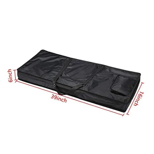 ONCHSH 61 Key Keyboard Gig Bag Waterproof 39×16×6 Inch | Heavy-Duty, Portable & Smart Organization thumbnail 6