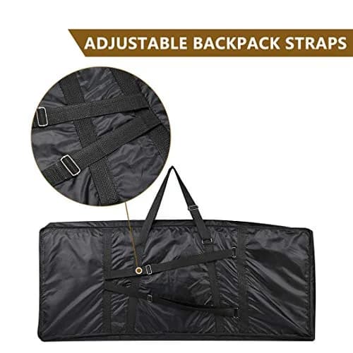 ONCHSH 61 Key Keyboard Gig Bag Waterproof 39×16×6 Inch | Heavy-Duty, Portable & Smart Organization thumbnail 3