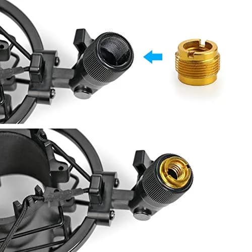 SUNMON Shock Mount for Microphones 1.9"-2.0" | Vibration Noise Reduction for Audio Technica AT2020 thumbnail 4