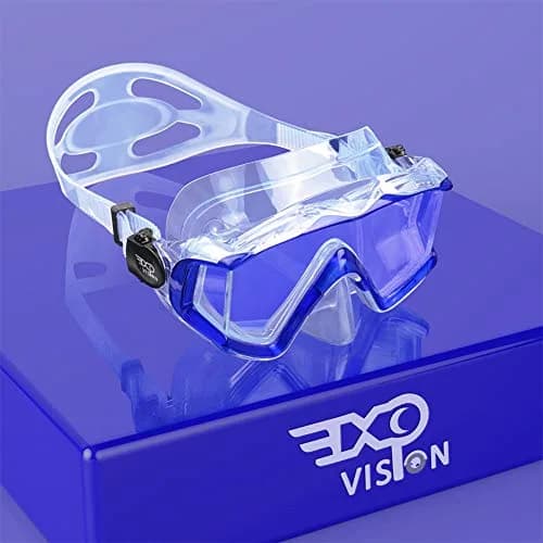 EXP VISION Pano 3 Panoramic View Diving Mask, Tempered Glass Lens Scuba Snorkeling Dive Mask 280g (9.88 oz) | Wide View for Freediving thumbnail 1