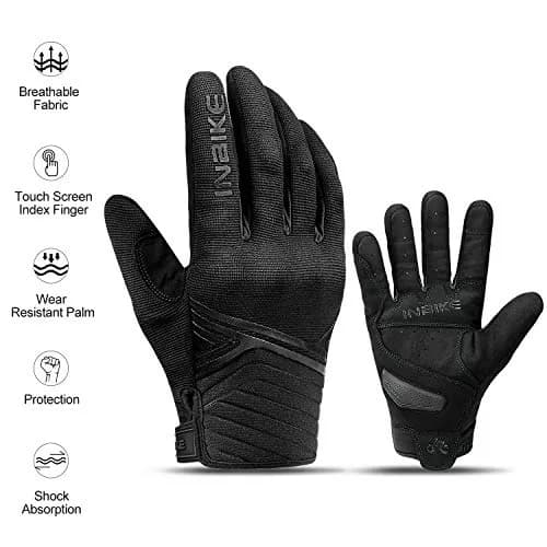 INBIKE Breathable Mesh Motorcycle Gloves with Touchscreen, TPR Palm Pad, Black X-Large | Grips & Protects thumbnail 7