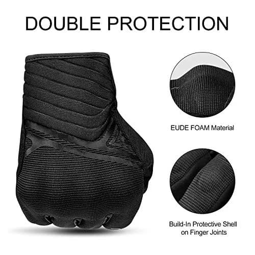 INBIKE Breathable Mesh Motorcycle Gloves with Touchscreen, TPR Palm Pad, Black X-Large | Grips & Protects thumbnail 8