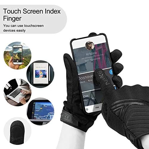 INBIKE Breathable Mesh Motorcycle Gloves with TPR Palm Pad & Touchscreen Small | Riding Protection for Indian Roads thumbnail 6