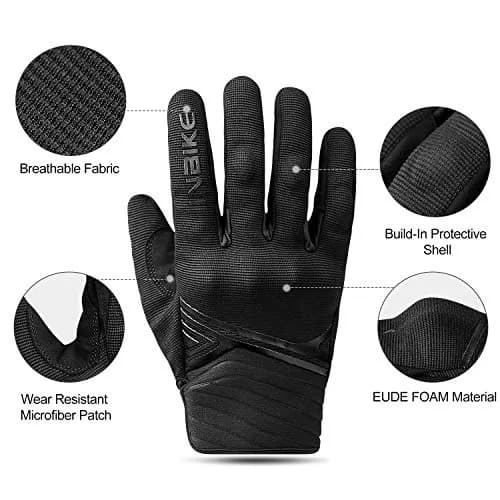 INBIKE Breathable Mesh Motorcycle Gloves with TPR Palm Pad & Touchscreen Small | Riding Protection for Indian Roads thumbnail 3