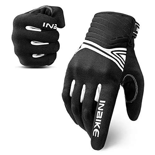INBIKE Breathable Mesh Motorcycle Gloves Touchscreen Large | Shock-Resistant & Comfortable thumbnail 1
