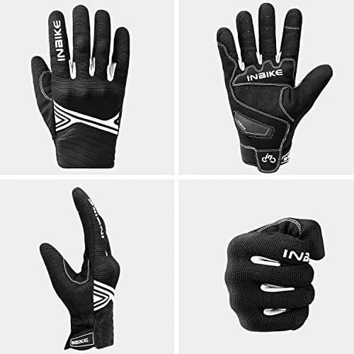 INBIKE Breathable Mesh Motorcycle Gloves Touchscreen Large | Shock-Resistant & Comfortable thumbnail 6