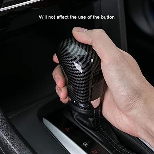 Thenice CVT Gear Shifting Knob Cover for Honda Civic 2016-2021 | Carbon Fiber Style, Easy Install thumbnail 7