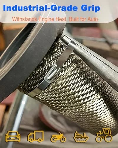 ZOOSUNX Metal Zip Ties 11.8 Inch | Heavy Duty Stainless Steel, 198 lbs Tensile Strength, Heat Resistant - for Auto & Industrial Use thumbnail 6