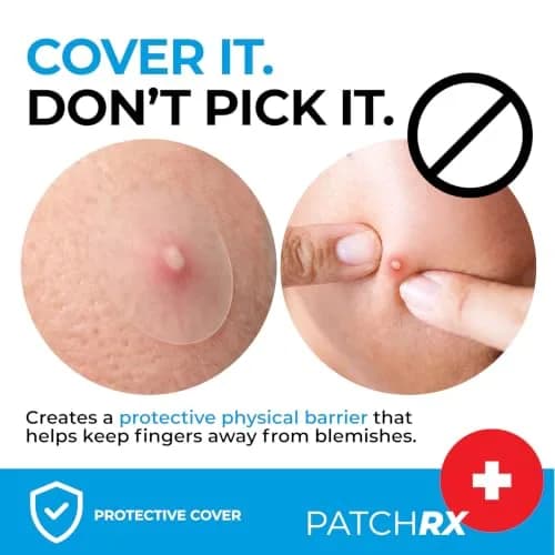 PatchRx Pimple Patches Hydrocolloid with Tea Tree Oil 120 Patches | Fast Acne Spot Relief for Face thumbnail 5