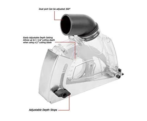 Aidelife Dust Shroud for Angle Grinders 4.5"/5" | Dust Collection & Safety thumbnail 2