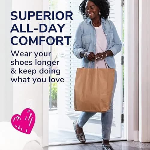Dr. Scholl's Love Your Flats & Sandals 3/4 Length Insoles for Women, Shoe Size 6-10 (1 Pair) | All-Day Comfort with Arch Support thumbnail 4