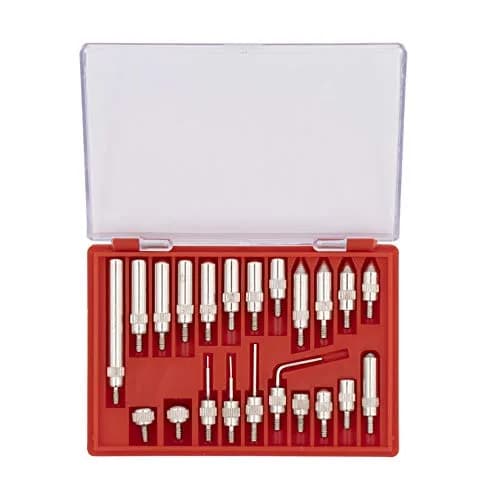 Clockwise Tools Digital Dial Indicators Tip Set, DIPR-01 22 Pieces, UNF 4-48 Threaded | Precision Measurement Tools for Accurate Inspection thumbnail 1