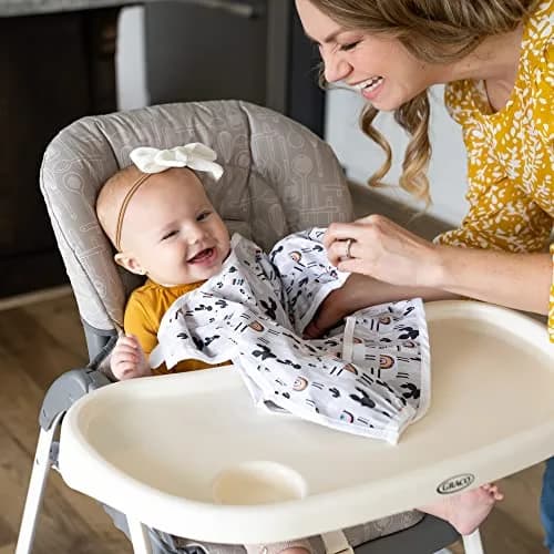 BABYBOET Splat Mat for Baby – Waterproof 4-Layer High Chair Floor Mat 51” x 51” | Spill-Proof & Non-Toxic thumbnail 6