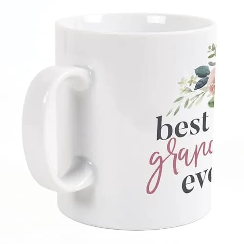 P. Graham Dunn Best Grandma Ever Floral Pink 15 oz Porcelain Coffee Mug | Inspirational Gift for Grandma thumbnail 3