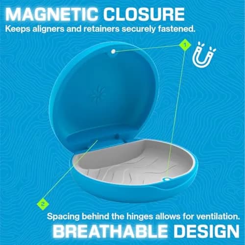 INVISALIGN Aligner Mandibular Advancement Case, Blue (Medium) thumbnail 4