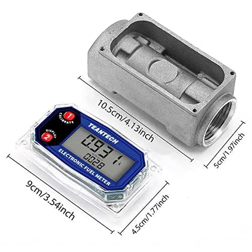 TEANTECH Digital Turbine Flow Meter 1 Inch (25.4mm) | Accurate Flow Measurement for Diesel, Kerosene, Gasoline thumbnail 2