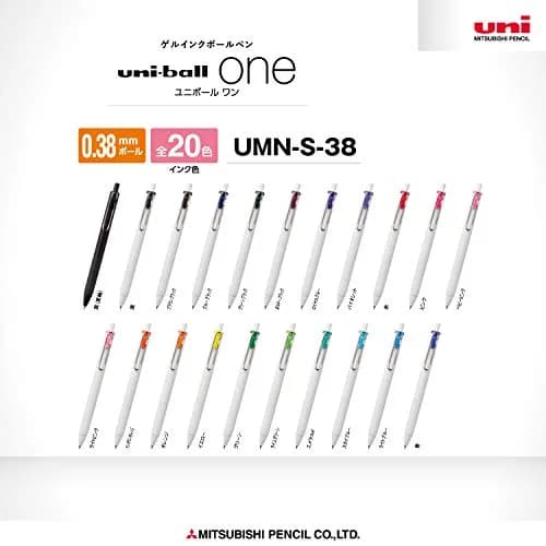 Mitsubishi Pencil Uni-Ball One Gel Pen 0.38mm Light Pink 10-Pack | Smooth Ink Flow Writing Instrument thumbnail 4