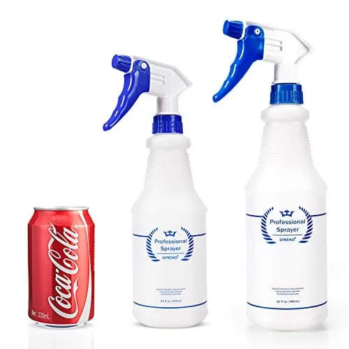 Uineko Plastic Spray Bottles 2 Pack, 32 Oz | Heavy Duty, Leak-Proof, Adjustable Nozzle thumbnail 2
