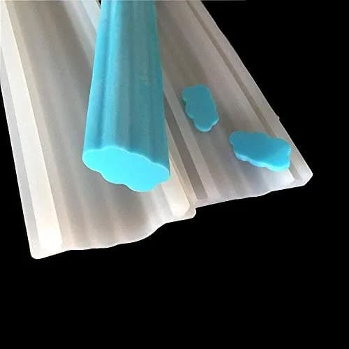 MoldFun Cloud Tube Silicone Mold for Soap, Chocolate & Candies | Cloud Shape, Food Grade, 6.5x2.5x12.6 inch thumbnail 2