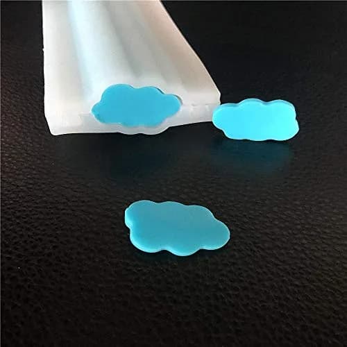 MoldFun Cloud Tube Silicone Mold for Soap, Chocolate & Candies | Cloud Shape, Food Grade, 6.5x2.5x12.6 inch thumbnail 3