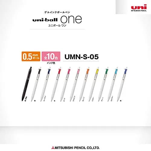 Mitsubishi Pencil Uni-ball One Gel Pen, Orange, 0.5mm, 10-Pack | Darker Ink for Memorable Writing thumbnail 4