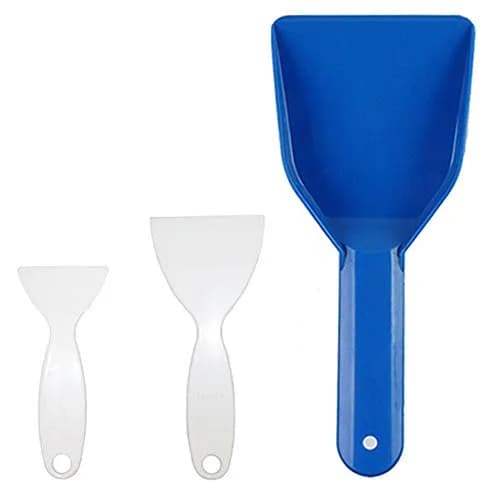 MSTEKI Set of 3 Plastic Refrigerator Ice Scrapers | Durable, Frostproof, Easy to Use thumbnail 1