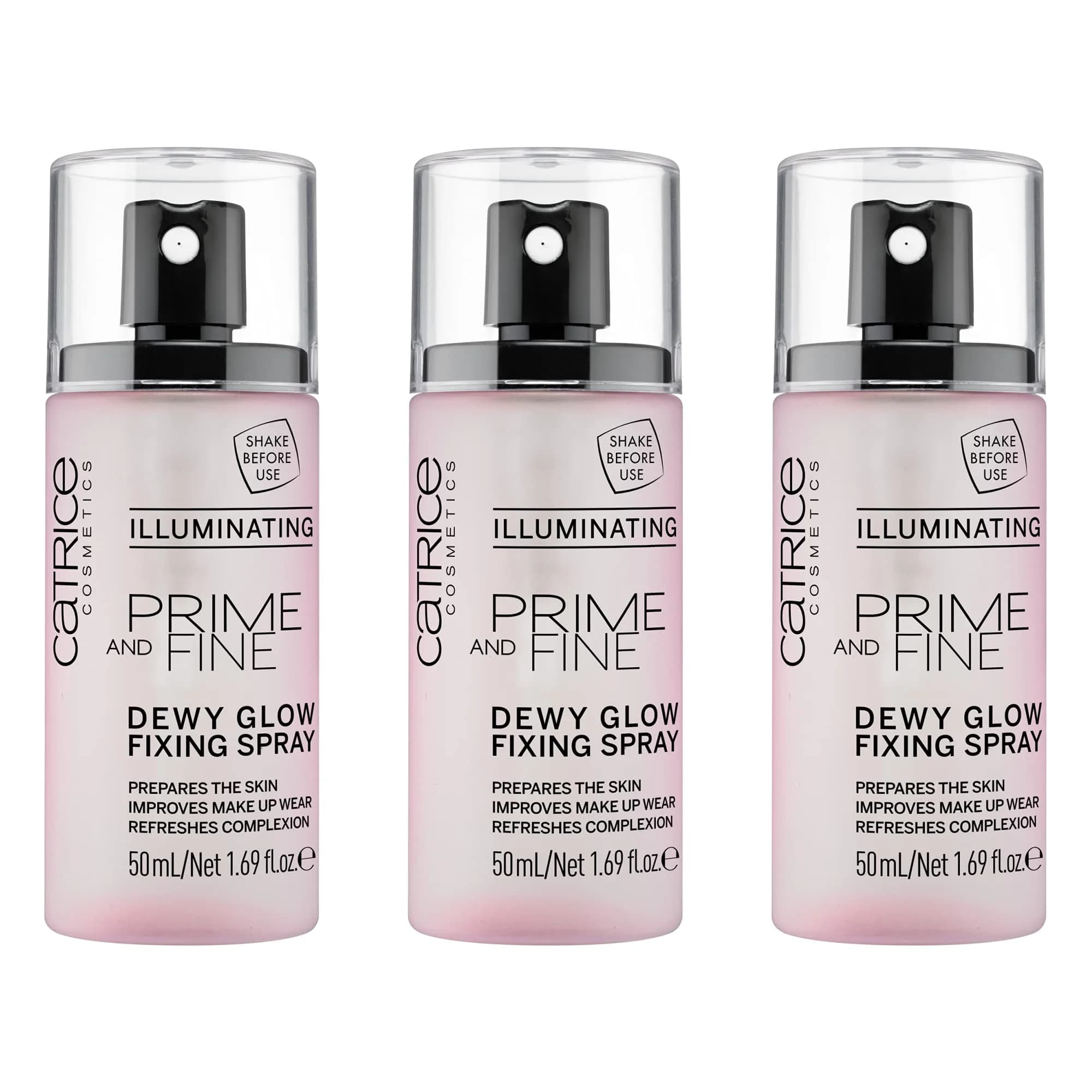 Catrice Cosmetics Prime & Fine Illuminating Dewy Glow Spray 150 ml (5.07 Fl Oz) | Vegan & Cruelty Free
