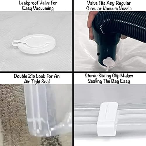 Homie Mattress Vacuum Bag for Moving, Vacuum Seal Mattress Bag Queen/Full/Full-XL | Reusable Compression Storage thumbnail 7