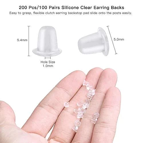 Lhedon 925 Sterling Silver Earring Hooks Hypoallergenic 200 PCS | DIY Jewelry thumbnail 5