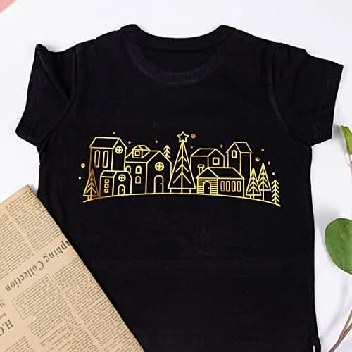 VINYL FROG Gold Metallic Foil Heat Transfer Vinyl Roll 12" x5ft | Chrome HTV for T-Shirts & DIY thumbnail 6
