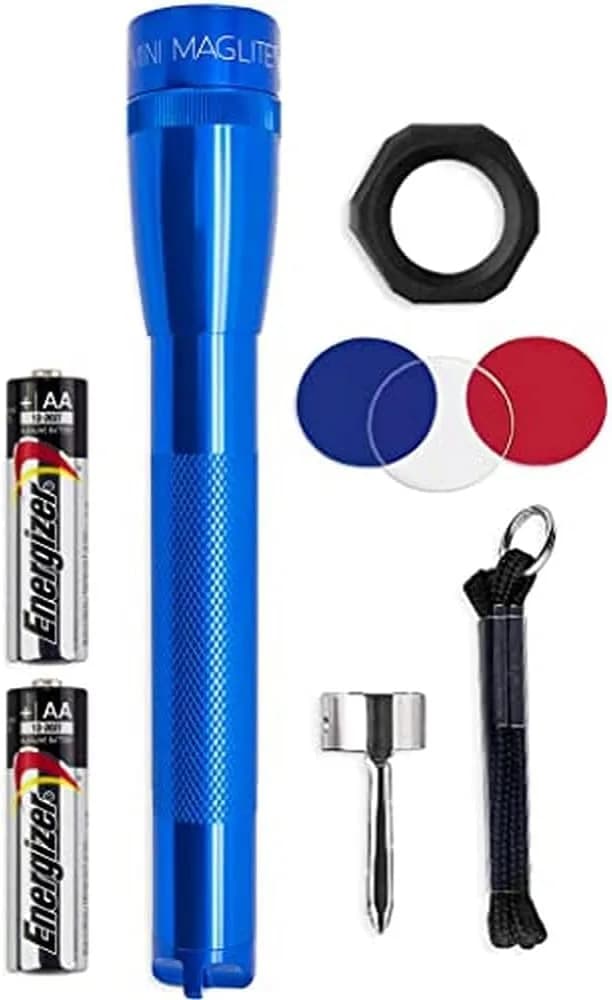 MagLite Mini MAG 2 AA LED Flashlight 127 Lumens | Compact, Adjustable Beam, Water & Shock Resistant