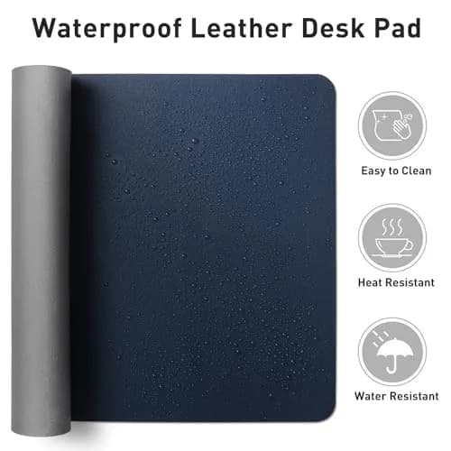 Aothia PU Leather Desk Pad Protector 91cm x 43cm (36" x 17") | Smooth Surface for Writing and Mouse Use thumbnail 6