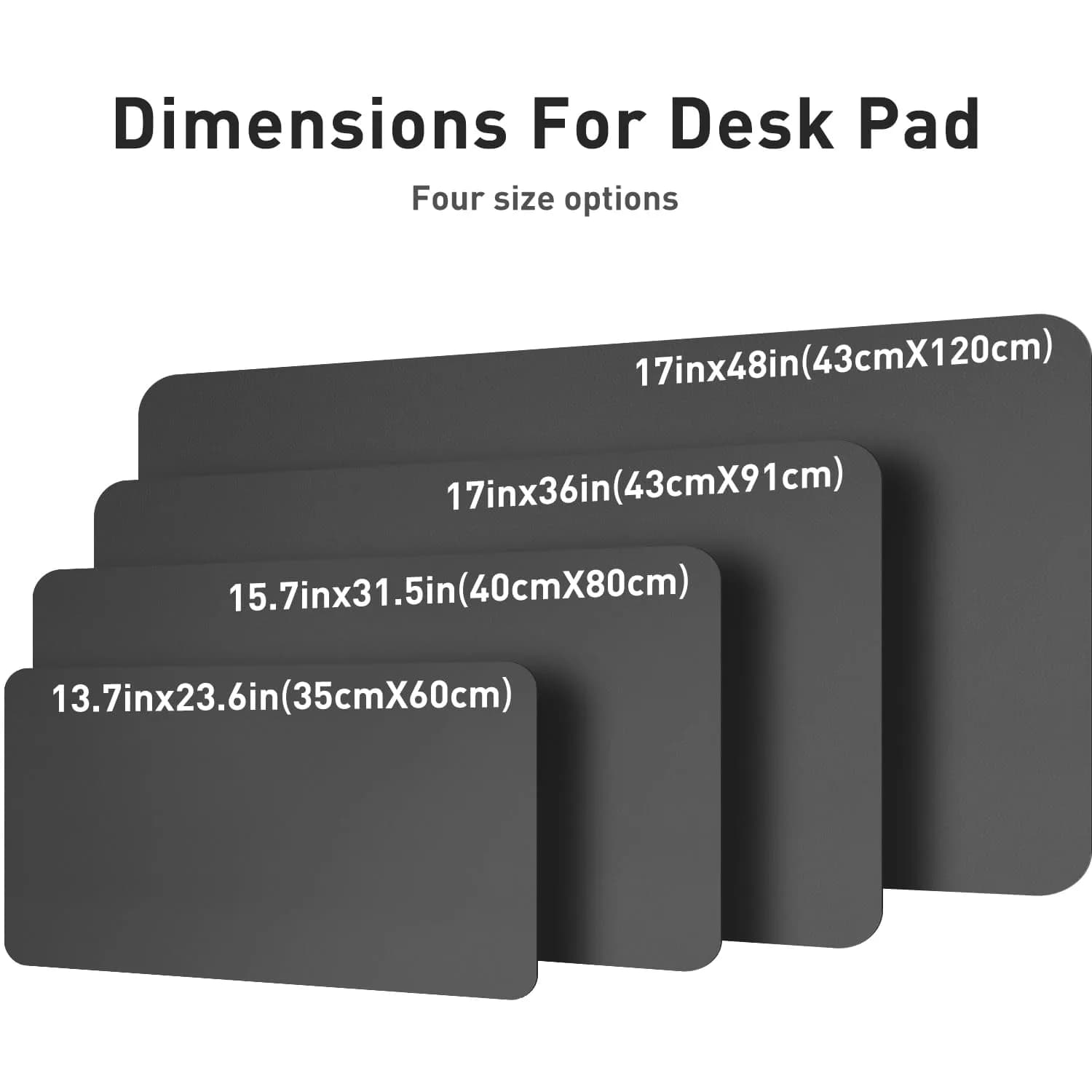 Aothia Gray PU Leather Desk Pad Protector, 23.6" x 13.7" | Protects Desks from Scratches and Stains thumbnail 8