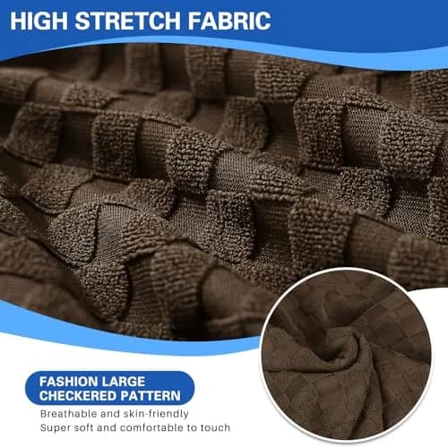 MAXIJIN Recliner Slipcovers 4 Pieces | Stretch Jacquard Fitted Protector for Kids & Pets thumbnail 3