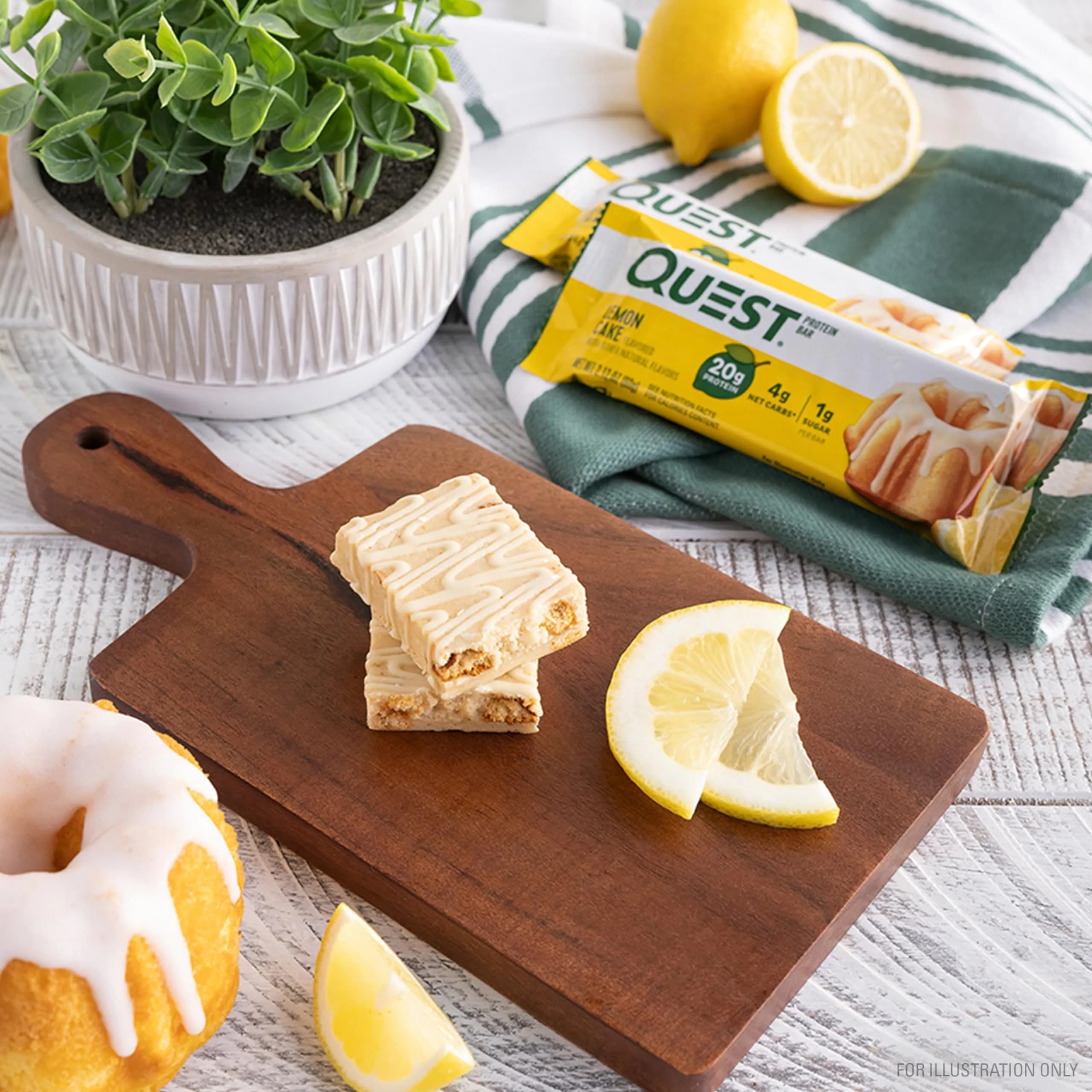 Quest Lemon Cake Protein Bars 12 Count | High Protein, Low Carb, Gluten Free, Keto Friendly thumbnail 4