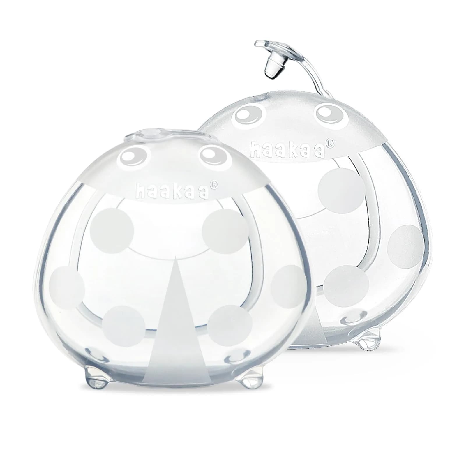 Haakaa Ladybug Milk Collector 40ml (1.4oz) | Soft Silicone Breast Shell for Breastfeeding Moms — 2.5 Ounce