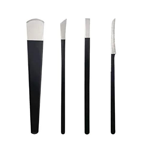 LOOKSEVEN Pedicure Knife Set 4 Pieces Stainless Steel | For Ingrown Toe Nails & Callus Removal thumbnail 2