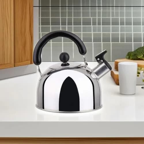 YBM HOME Stainless Steel Whistling Tea Kettle 3L | Modern Induction Compatible Design thumbnail 4