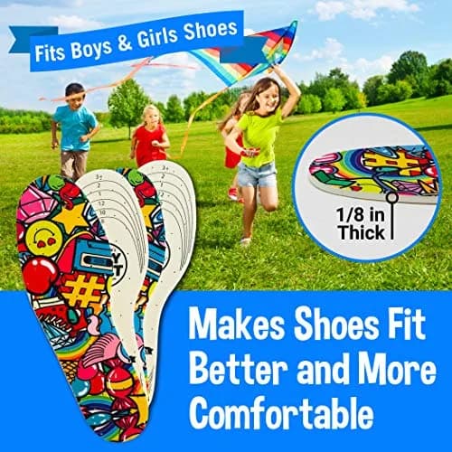 Silly Feet Kids Shoe Insoles Bubble Gum Scented Soft Foam | Replace & Fit Perfectly in Shoes thumbnail 3