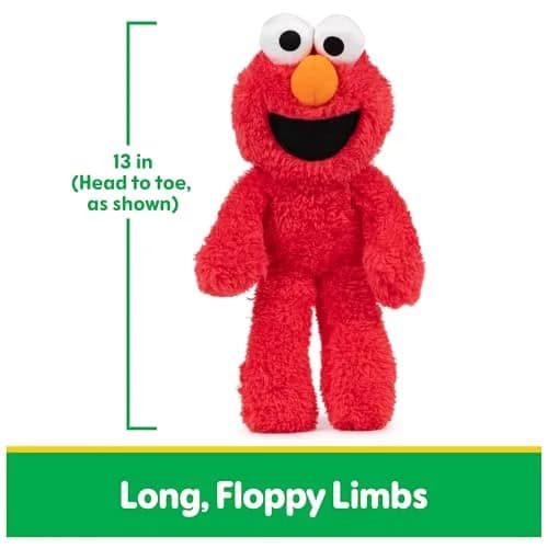 GUND Sesame Street Elmo Take Along Buddy 13-Inch Plush Toy for Ages 1+ | Soft, Huggable & Portable thumbnail 3