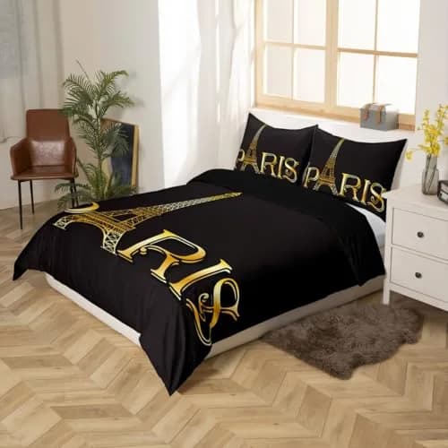 Erosebridal Paris Bedding Set Queen Size | Modern Kids Eiffel Tower Bedding for Teens & Bedroom Decor thumbnail 5