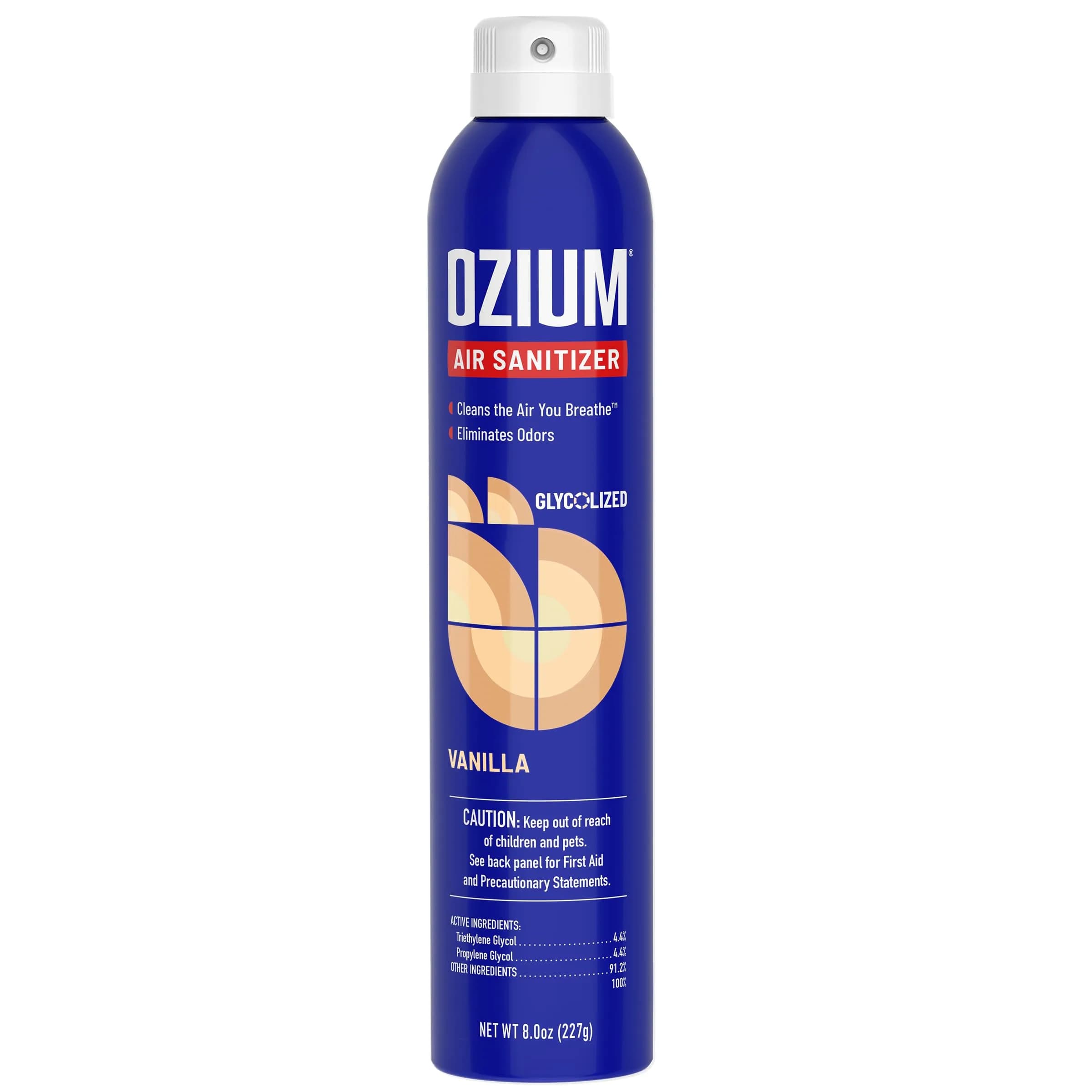 Ozium Vanilla Air Sanitizer & Odor Eliminator Spray 236ml (8 Fl Oz) | Eliminates Stubborn Odors