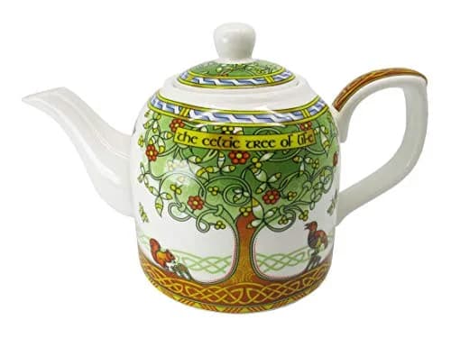 Royal Tara Tree of Life Porcelain Teapot | Celtic Bone China 650ml | Irish Design thumbnail 2