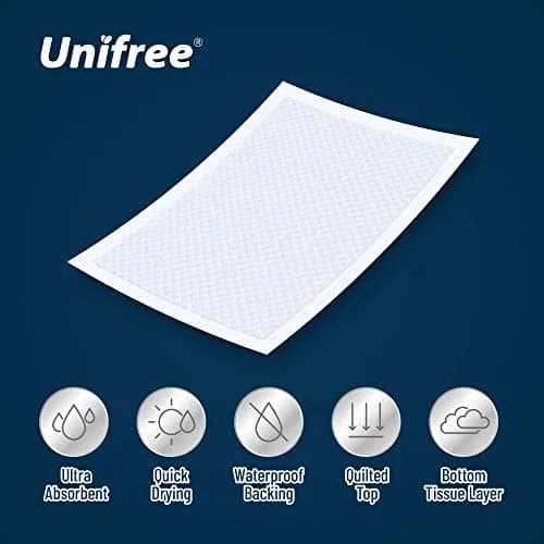 UNIFREE Disposable Underpads 50 Count | Super Absorbent Bed & Incontinence Pad (76 in) for Adults & Elderly thumbnail 3