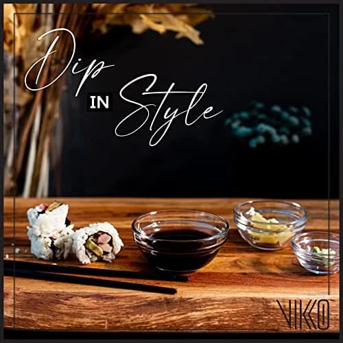 Vikko Small Glass Bowls 3.5" | Versatile Prep & Serving Bowls in Clear Glass thumbnail 1