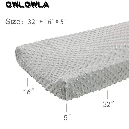 Owlowla Changing Pad Cover, Soft Minky Dots | Ultra-Soft & Breathable for Baby's Comfort thumbnail 6