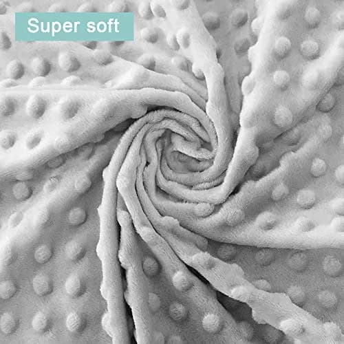 OWLOWLA Changing Pad Cover, Soft Minky Dots, Silver Gray | Ultra-Soft & Breathable for Baby Comfort thumbnail 2