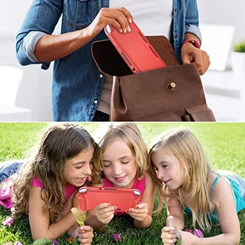 FINTIE Soft Silicone Protective Case for Nintendo Switch Lite (Living Coral) | Ergonomic Grip, Anti-Slip, Shock-Absorption & Anti-Scratch, Lightweight Grip Case Cover thumbnail 7